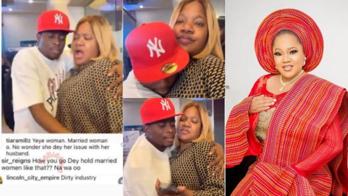 Sydney Talker hug Toyin Abraham video