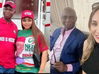 “I thought they are divorced” – Reactions as Ned Nwoko estranged wife Laila Charani calls him husband after emerging as Senator (Video)