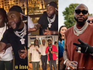 Stoneboy with Davido in 2022 World Cup Qatar closing ceremony